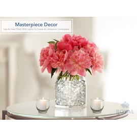 Royal Imports Water Beads Vase Filler, 1 lbs - Makes 16 Gallons, Clear Pearls for Centerpieces, Weddings, Parties, Decorations, Floral, Plants, Kids Sensory Play