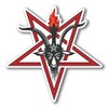 2 x 10cm/100mm Pentagram Symbol Window Cling Sticker Car Van