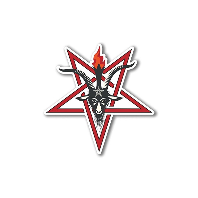 2 x 10cm/100mm Pentagram Symbol Window Cling Sticker Car Van