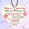 Mr and Mrs Wedding Gift Acrylic Heart Plaque - Bride