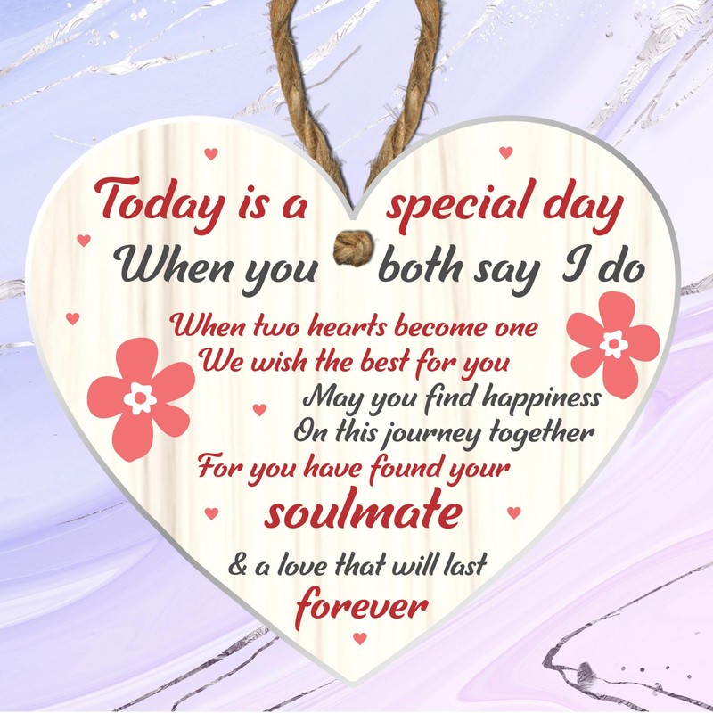 Mr and Mrs Wedding Gift Acrylic Heart Plaque - Bride