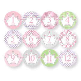 Child to Cherish Baby Monthly Milestone Stickers, Princess