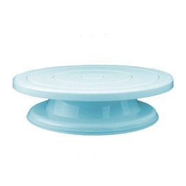 Aleissi | Base Giratoria de 360 Grados con Balines, Movimiento Suave para Decoracion de Pasteles, Tartas, Postres, Cupcake, Repostería, Resistente hasta 5kg (Azul)
