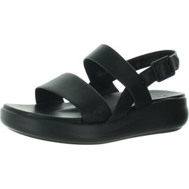 Naturalizer Womens Coast Platform Slingback Flat Sandal Black 12 M