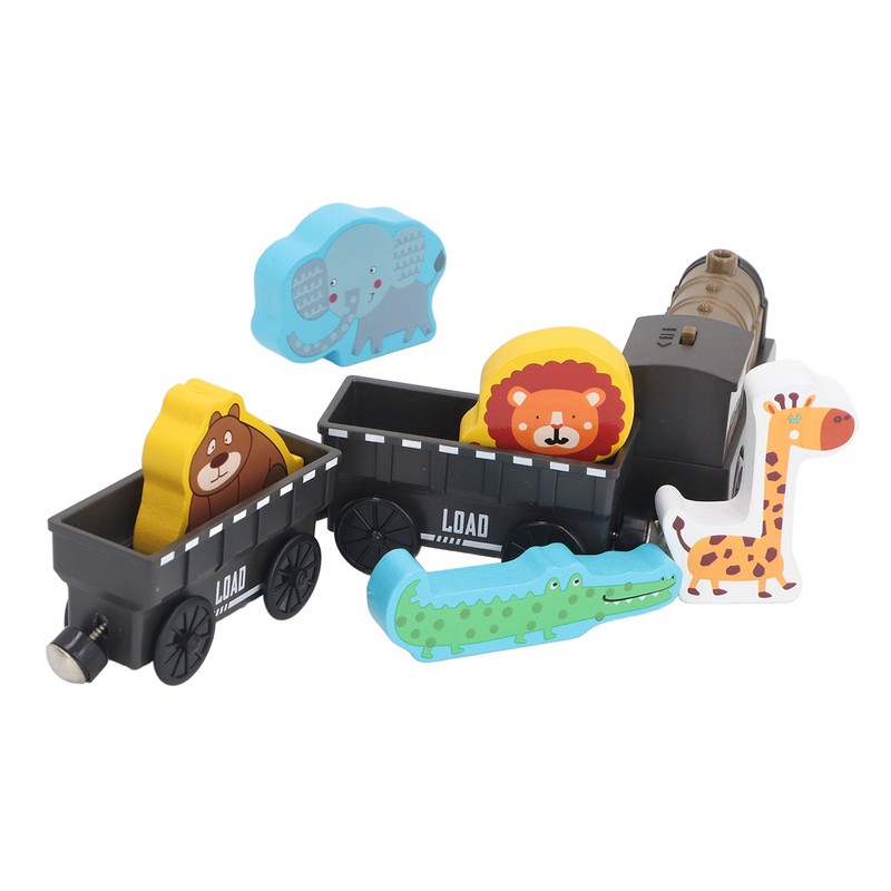 Electric Magnetic Animal Toy Train Set Preschool Educational Learning Toy