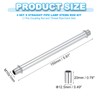 PATIKIL Straight Pipe Lamp Stems Rod Kit, 4Set M10 Carbon