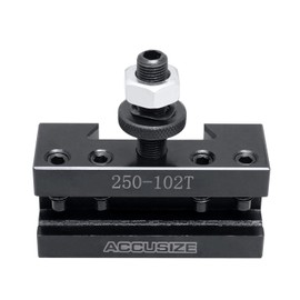 Accusize Industrial Tools Style Axa Boring, Turning and Facing Quick Change Tool Post Holder for 5/8'' Turning Tools, Style 2 Ex-Large, 0250-0102T