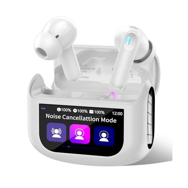 QXUFV QXUFV Wireless Earbuds, Bluetooth 5.4 Headphones Multi-Function Touch Screen
