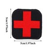 Medical Cross Stitch Patch Zipper and Cutout of Medical Red