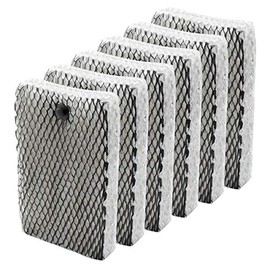 Funmit Humidifier Wick Filter Replacement Filter E for Holmes HWF100 Bionaire BWF100 Sunbeam SF235 Series Humidifier (6 Pack)
