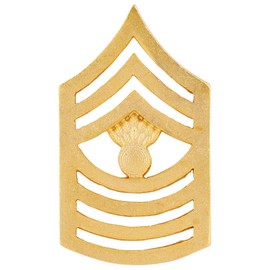 Marine Corps (USMC) chevron Gold MGYSGT Master Gunnery Sergeant E-9