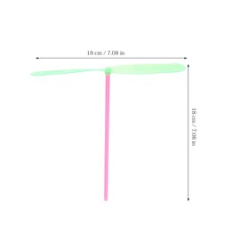 NUOBESTY 40 PCS Flying Dragonfly Dragonfly Hand Rub Propeller Flying Helicopter Great Party Favors Outdoor Flying Dragonfly for Kids, Random Color