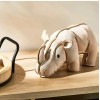 Way To Celebrate Faux Leather Rhino Plush Toy 12” Weighted