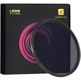 LENSKINS 58mm ND64 Filter, 6 Stop Neutral Density Filter for Camera Lenses, 16-Layer Multi-Resistant Coated, German Optics Glass, Weather-Seal ND Filters with Lens Cloth