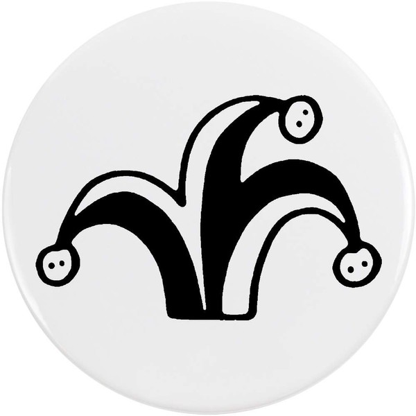 58mm 'Jester's Hat' Medium Button Pin Badge (BB00042805)