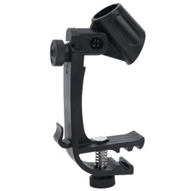 Pack of 2 drum microphone clips, adjustable drum microphone clips, holder, shockproof, universal bass drum, mic clip, microphone clamps holder for drum