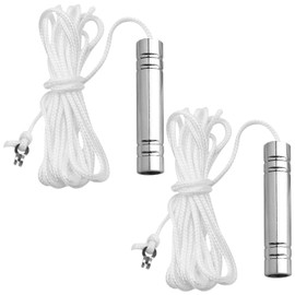 Rixotix 2-Piece Pull Cord Weight Handle with 150cm Cord Connectors - Ideal for Bathroom Lights, Ceiling Fans, and Blinds