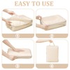 Lxoraziy Set of 4 Compression Packing Cubes, Ultra Lightweight Expandable