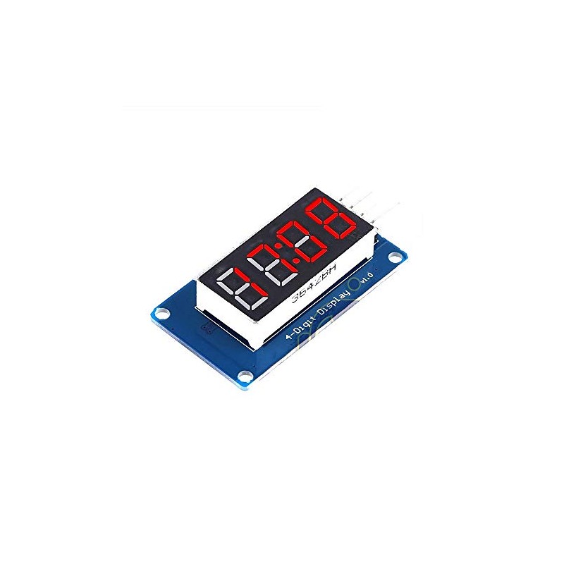 DEVMO 2PCS TM1637 4 Bits Digital Tube LED Display Module