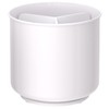 Rotating Extra Large White Plastic Utensil Holder Caddy with Sturdy