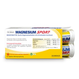 Dr. Böhm Magnesium Sport Effervescent Tablets for Performance and Endurance, with Magnesium, Potassium and Vitamin C, Ideal for Athletes, Pack of 40