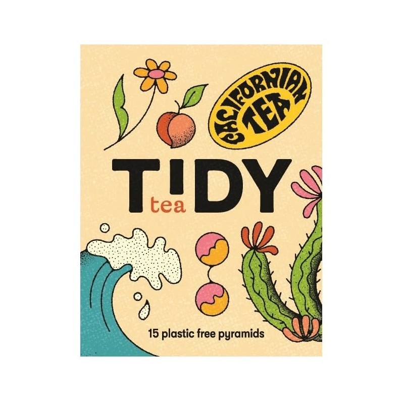 Tidy Tea, Californian Tea, 6 x 15 Plastic Free Pyramid