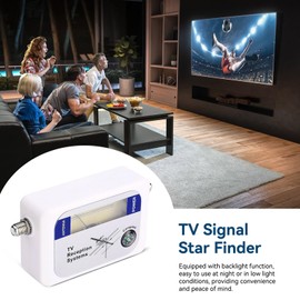 Beufee Signal Finder, Digital Aerial TV Finder TV Antenna Signal Strength Meter Detector Receiver Mini Finder Digital Antenna Terrestrial Antenna Signal Finder