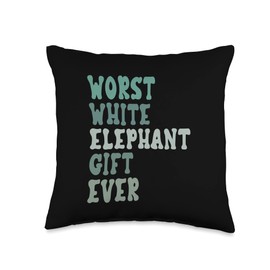 Fun Worst White Elephant Ever for Adults Under 15 20 Throw Pillow
