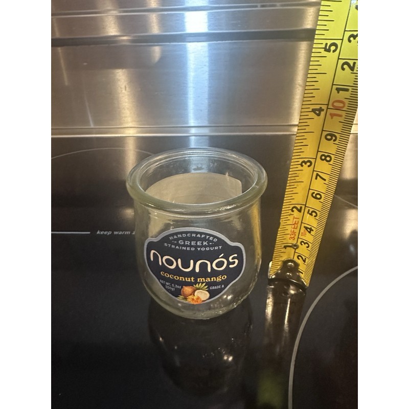 Nounos Yogurt Glass Jars 10 Clean Empty Jars Craft DIY