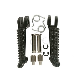 XFMT Black Left&right Foot Pegs For Yamaha YZF R1 1998-2024 R1S R1M 2015-2024 YZF R6 1999-2020 YZF R6S 2003-2009