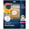 Avery High Visibility Printable Round Labels with Sure Feed, 2.5"