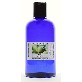 Crazy Candles 8oz Apple & Oak Bottle 8 Fl Oz Each (237ml) Premium Grade Scented Fragrance Oil