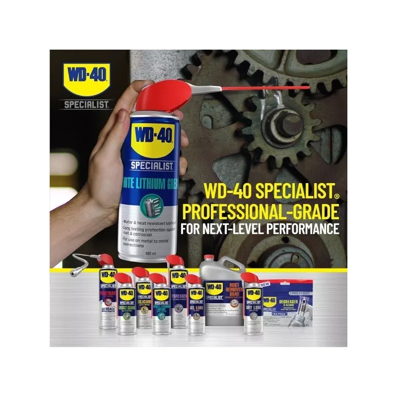 WD-40 WD 40 White Lithium Grease Spray Long Lasting Lubrication