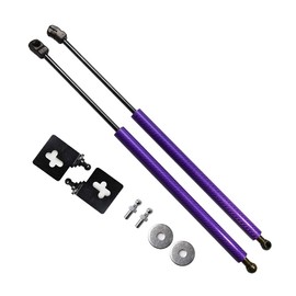 TSUBASA Lift Supports for Nissan Skyline GT-R GTR R33 1993-1998 Front Bonnet Hood Modify Carbon Fiber Gas Charged Shock Dampers Spring Struts Bar (2 PCS) (Purple Carbon Fiber)