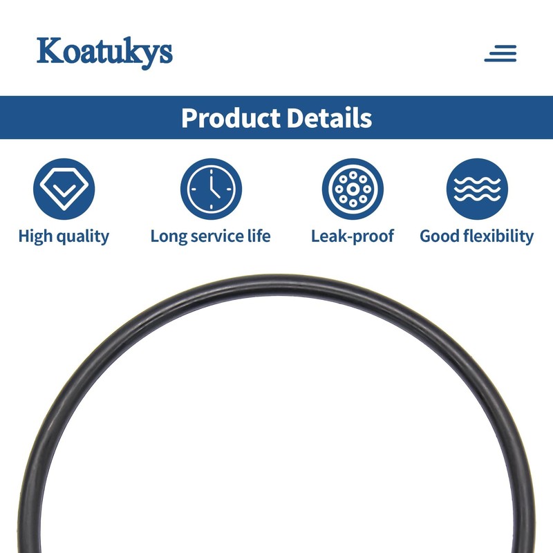 Koatukys 350013 350013Z Lid O-Ring Fit for Pentair WhisperFlo IntelliFlo