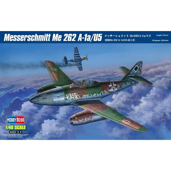 Hobby Boss Messerschmitt Me 262A-1a/U5 Airplane Model Building Kit