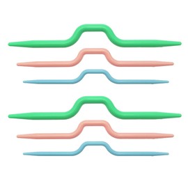 30 Pcs Plastic Knitting Cable Needles Yarn Stitch Holders Bent Weaving Needle Hooks Knitting Crochet Sewing Accessories for Sweaters Socks