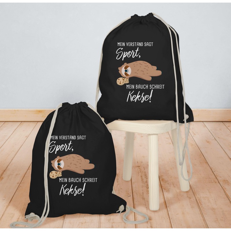 Shirtracer - Gym Bag Backpack - Sayings Statement - Mein