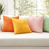 Sungeek Set of 2 Soft Corduroy Decorative Cushion Covers 45x45cm