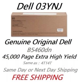 Dell GENUINE ORIGINAL OEM SEALED DELL 03YNJ EXTRA HI YIELD 45K TONER B5460DN MINT