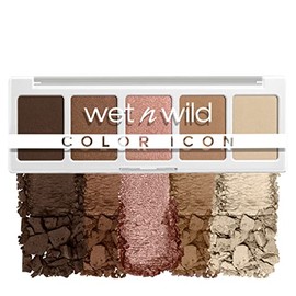 Wet n Wild Paleta de Sombras Color Icon 5 Pan Walking On Eggshells Tonos Neutros Rosados con Acabado Mate y Satinado, Alta Pigmentación, Larga Duració