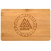 Samunshi® Wooden Board with Engraving Valknut Runes Bamboo Board Chopping