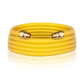 37ft 1/2" CSST Gas Line, Corrugated Stainless Steel Tubing, Flexible Natural Gas Hose with 2 Male Fittings for Natural Gas and Propane