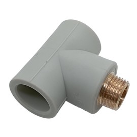 PPR Fittings: T-Piece Pipe Welding Technology PP-R. (with AG 32 x 32 mm x 1)