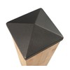 6x6 Apex Pyramid Post Cap - Matte Bronze (5 1/2"