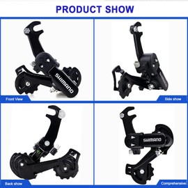 RainFlowwer Rear Derailleur RD-TZ31-A 6/7 Speed Hanger Mount/Suspension Rear Derailleur for Mountain Kids Cruiser Commuter Bike