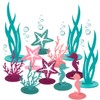 24Pcs Mermaid Party Decoration DIY Felt Table Centerpiece Under The