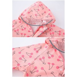 Children's Raincoat, School Bag, Boys and Girls, Kids' Rainwear, Poncho, Rainwear, Waterproof, Super Lightweight, Breathable, Quick Drying, Reflective at Night, Brim Included, Storage Bag, Thin, Rain