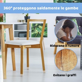 Clear PVC Chair Leg Covers Rectangle Furniture Feet Clear PVC Chair Leg Floor Protector Hardware Furniture Feet for Pads (15x30mm)