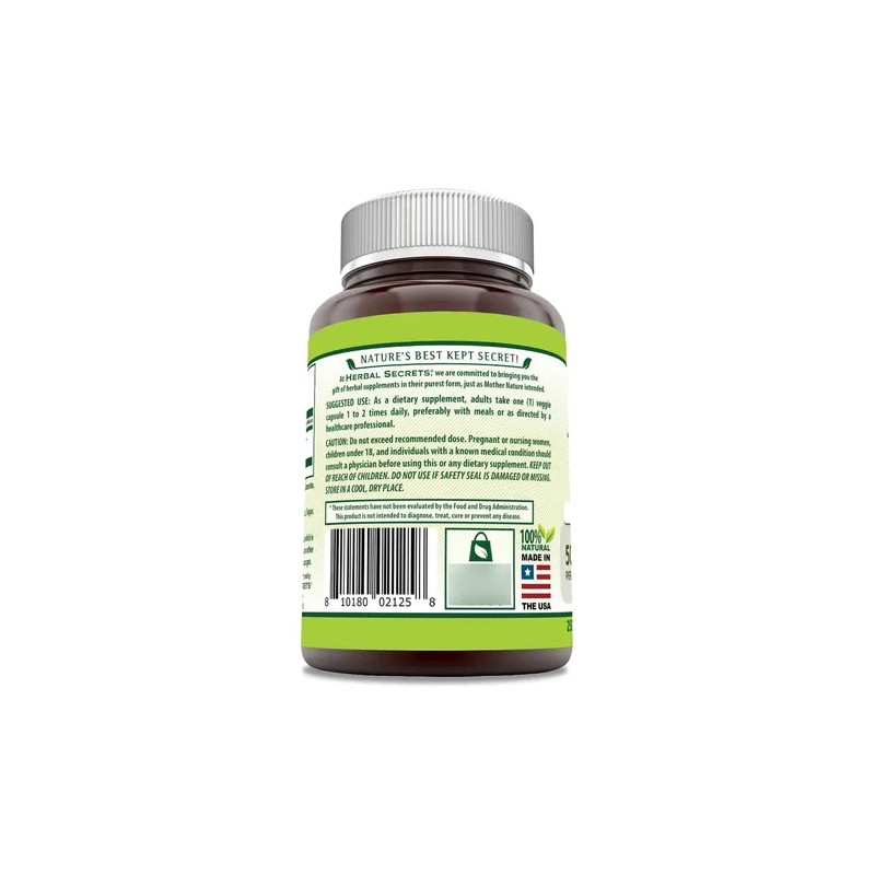 Herbal Secrets Maca 500 Mg 250 Cápsulas Vegetales